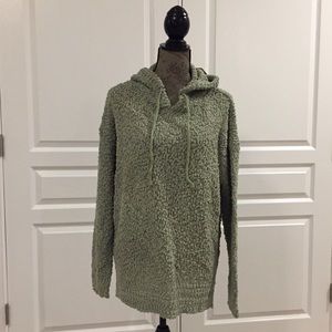 NEW! Light Olive Popcorn Hoodie Tunic